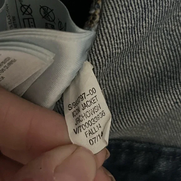 Gap Maternity 1969 icon medium wash denim button up jacket classic timeless - Picture 11 of 11